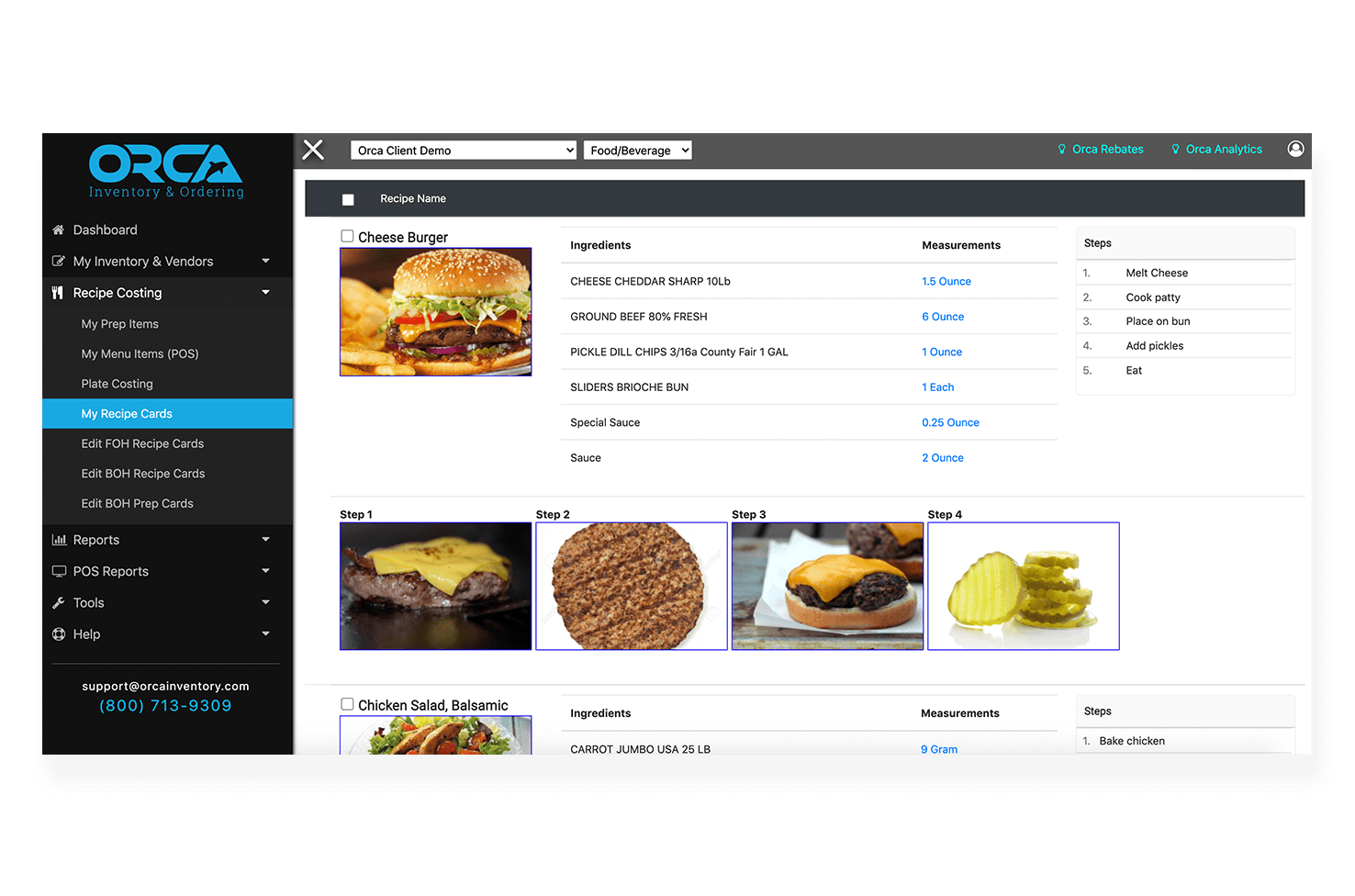 Recipes Prep Plate Costing Recipe Cards